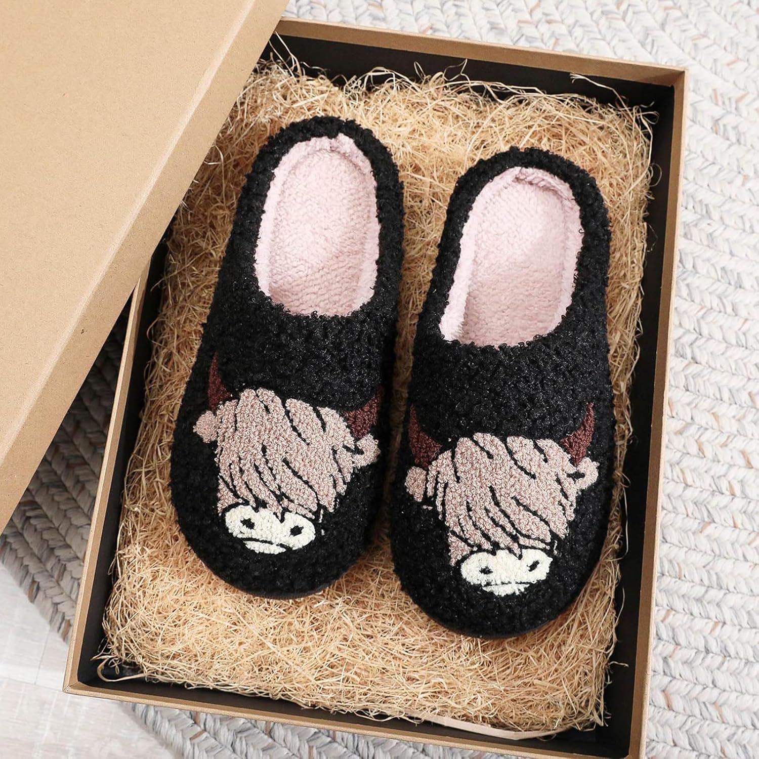 Тапочки JYSwoshoe с ворсом для женщин и мужчин, удобные домашние тапочки с памятью формы, мягкие плюшевые, теплые тапочки для дома и улицы, J 1 — фото 3