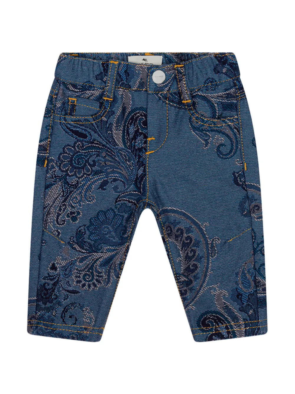

Жаккардовые джинсы прямого кроя ETRO KIDS, синий
