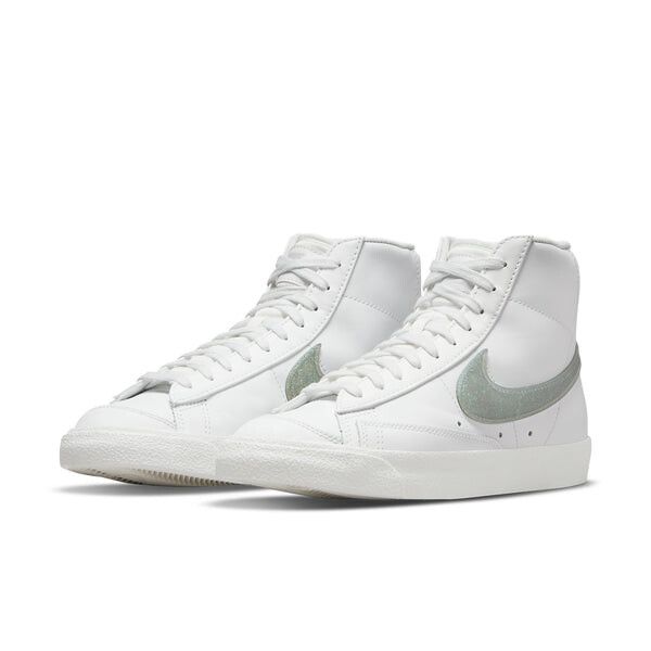 Кроссовки blazer mid '77 essential 'glitter swoosh - dusty sage' Nike, белый — фото 3