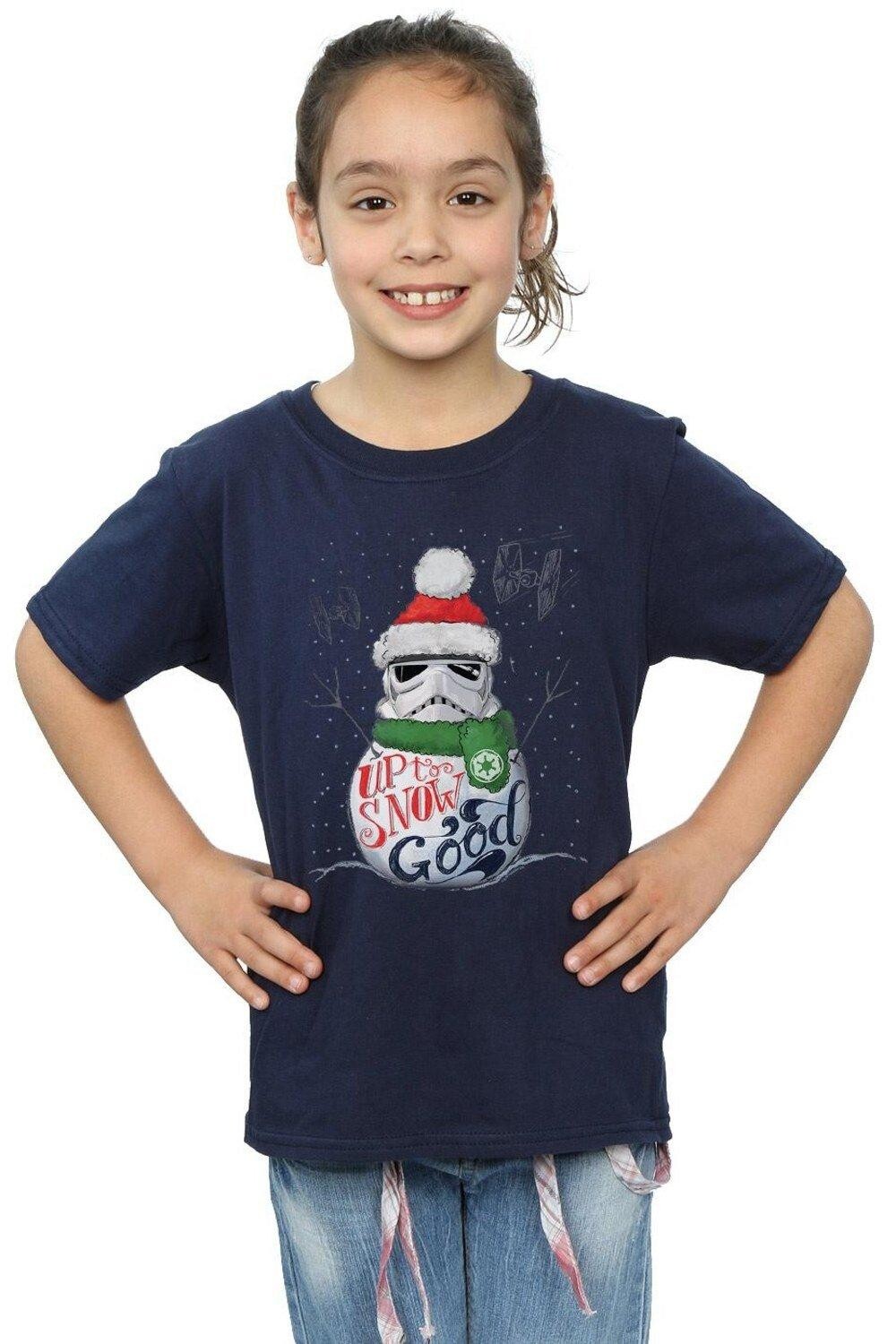 

Хлопковая футболка Stormtrooper Up To Snow Star Wars, темно-синий