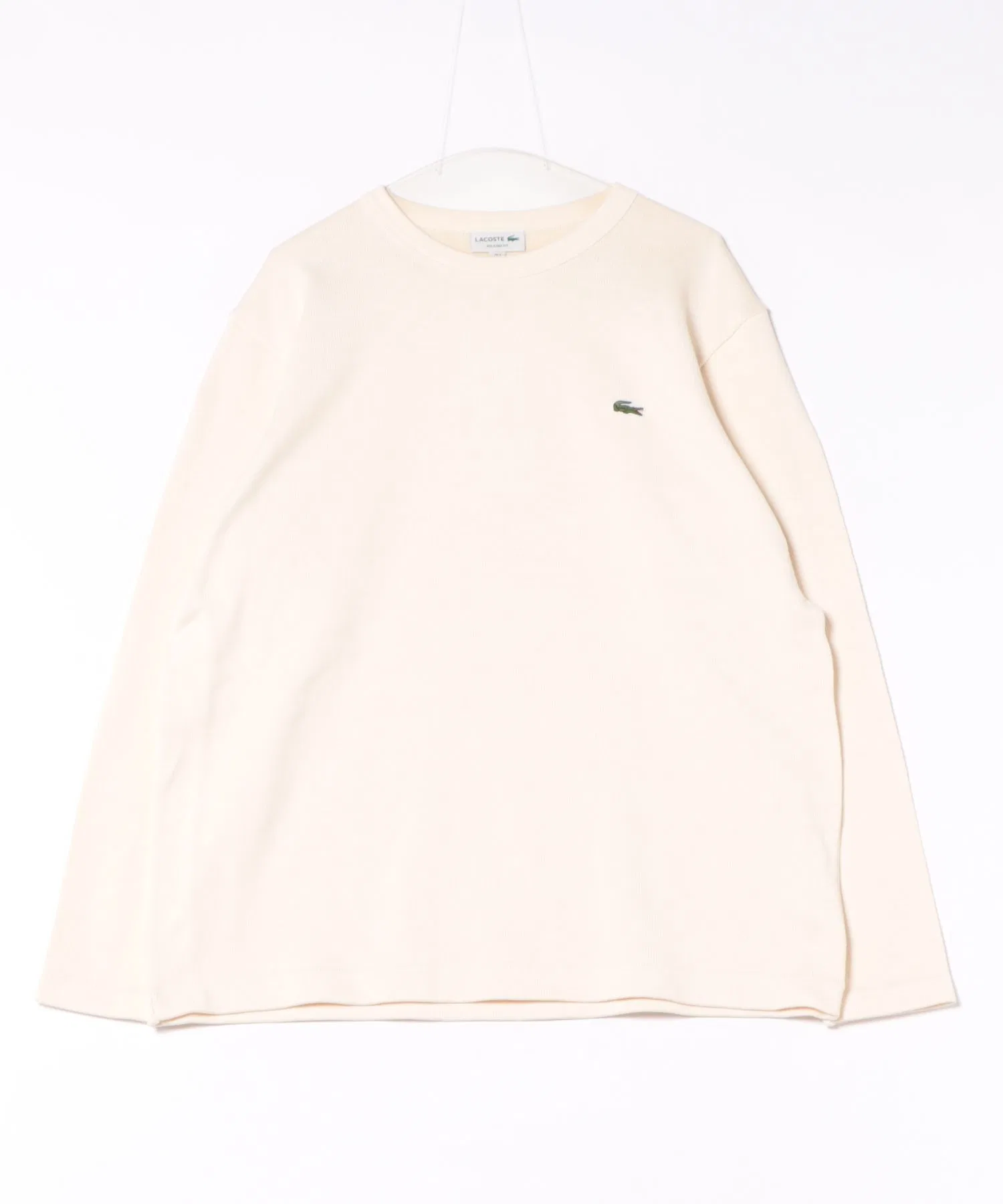 Мужская футболка LACOSTE из плотного хлопка с логотипом белый