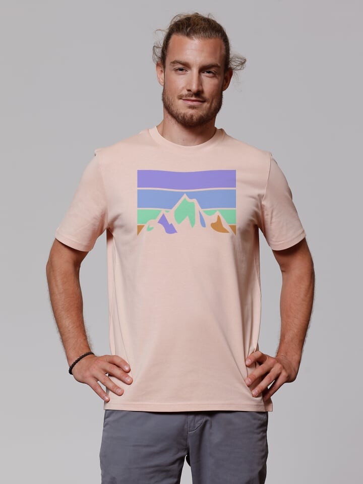 

Футболка wat Apparel T-Shirt Retro Landscape, цвет Fraiche Peche
