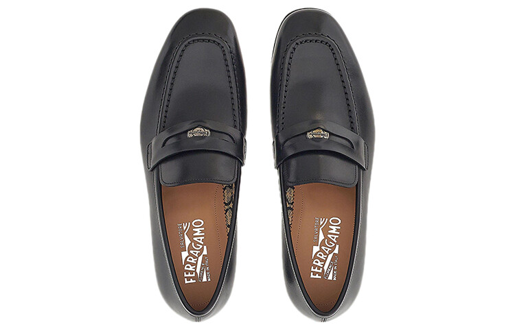 Мужские повседневные мужские низкие черные Ferragamo — фото 3