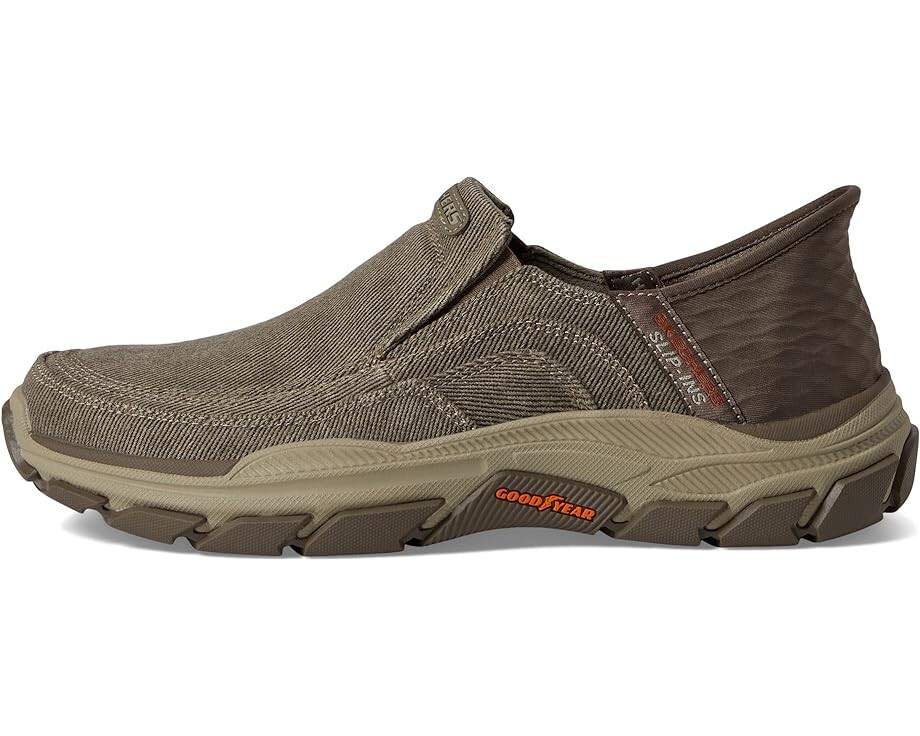 Кроссовки SKECHERS Respected Holmgren Hands Free Slip-Ins, цвет Taupe — фото 4