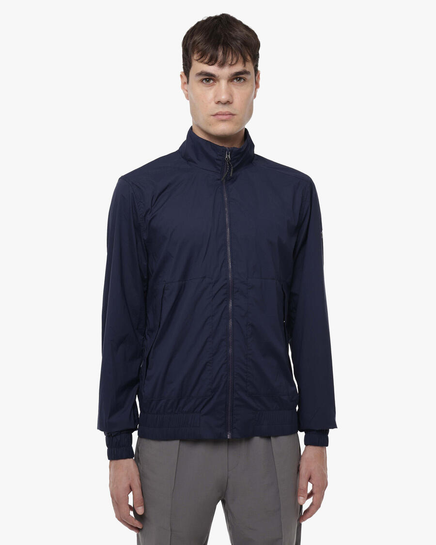 

JAKED Темно-синяя синтетическая фитнес-куртка для мужчин