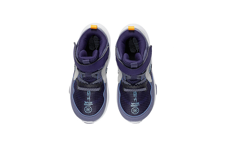 Кроссовки LINING YOUNG Kids Lifestyle Shoes PS Mid-top Deep Violet Blue/starry Sky Blue — фото 3