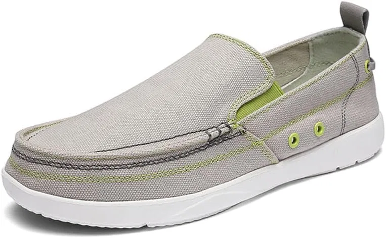 Мокасины мужские повседневные парусиновые, Grey Hhhchpm
