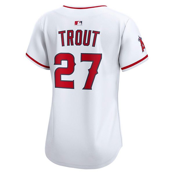 Женская футболка Mike Trout Los Angeles Angels Home Limited Nike — фото 4