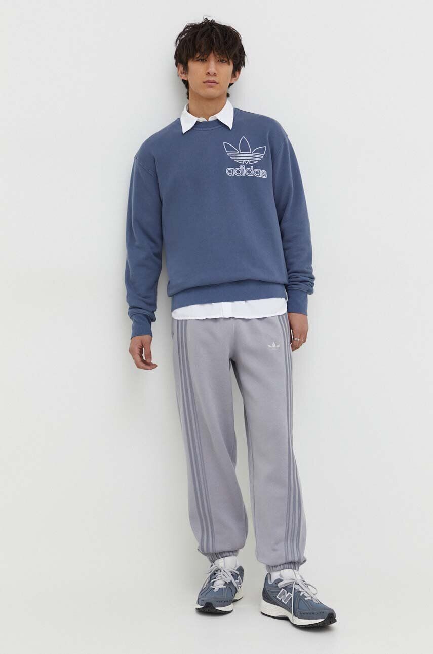 

Хлопковая толстовка adidas Originals, синий