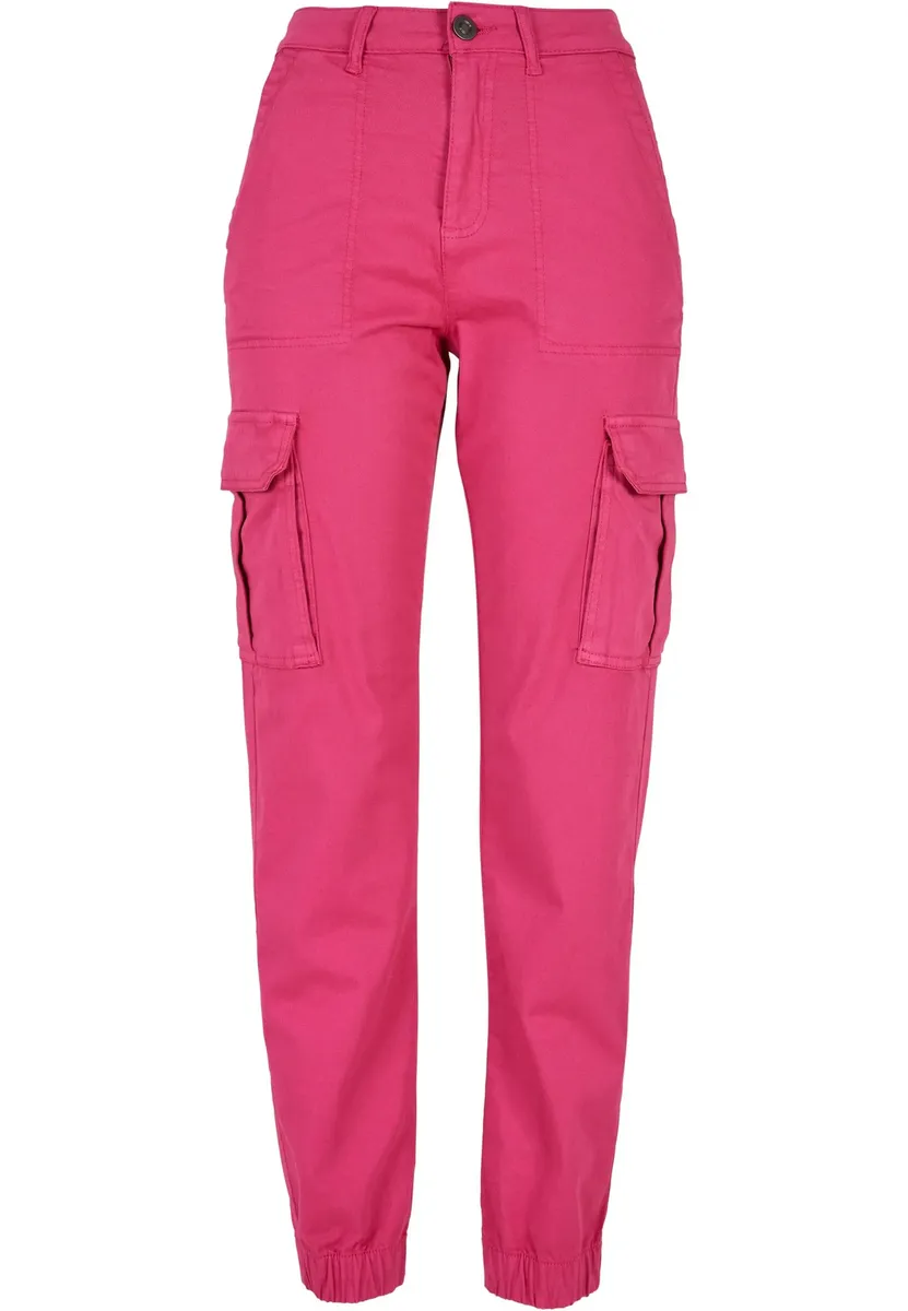 

Тканевые брюки URBAN CLASSICS " Urban Classics Women's Ladies Cotton Twill Utility Pants" (1 шт.), розовый