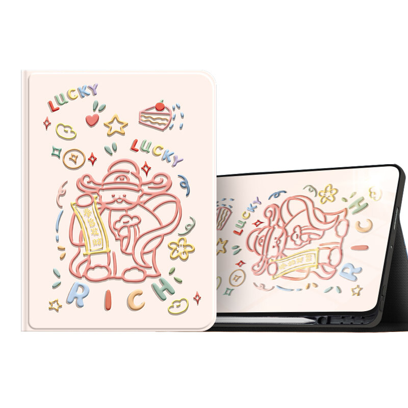 

Super Mouse Плоский защитный чехол, Line Fortuna yellow pen groove model