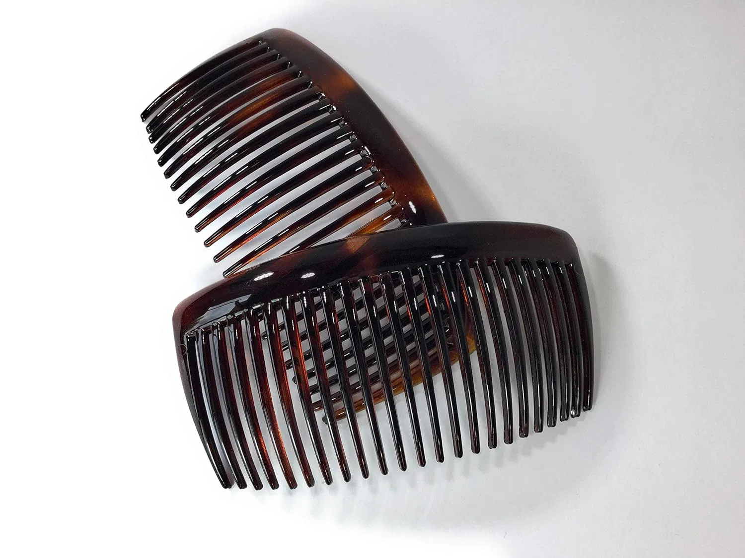 Две боковые расчески 10x5 см Havana Brown Niavida