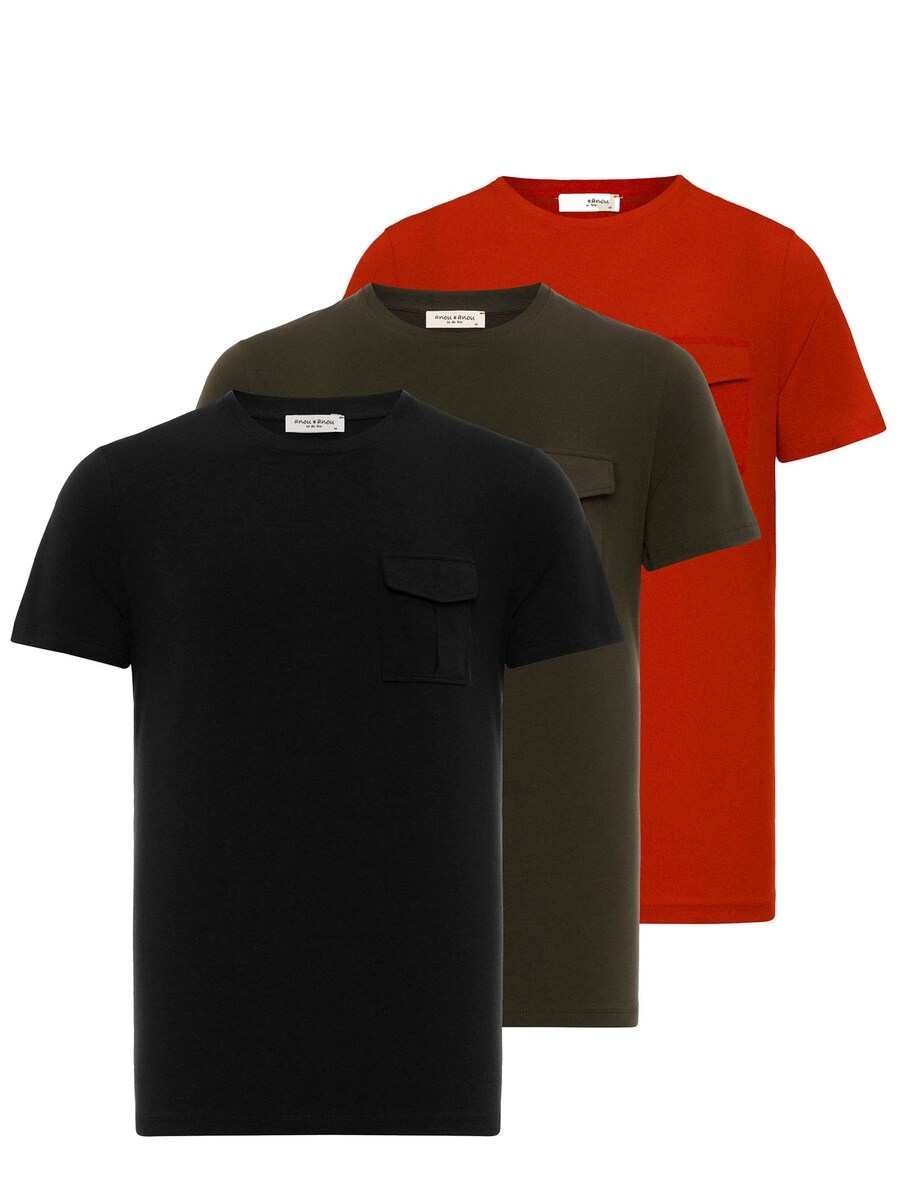 

Рубашка Anou Anou, цвет Navy/Khaki/Red