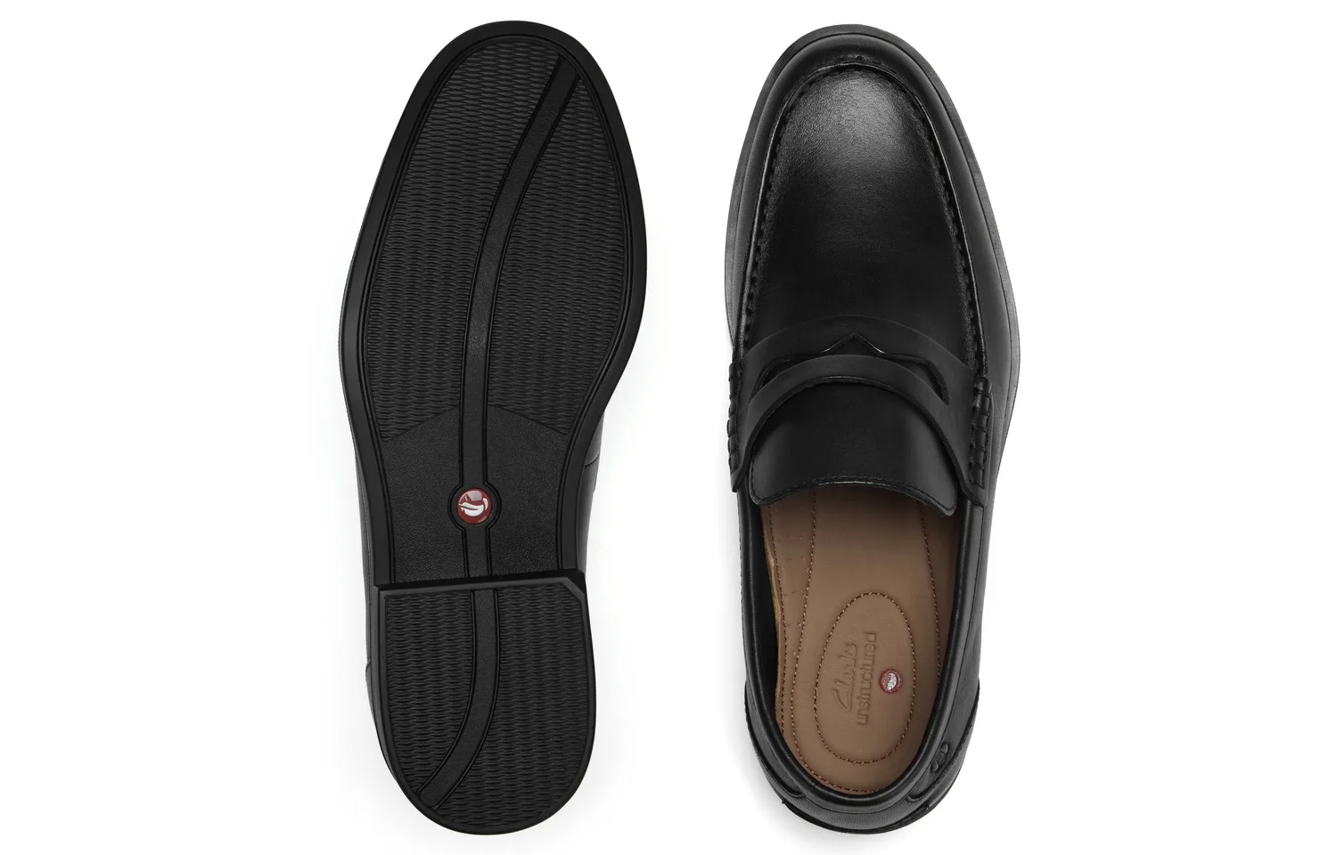 Clarks Лоферы мужские черные — фото 4