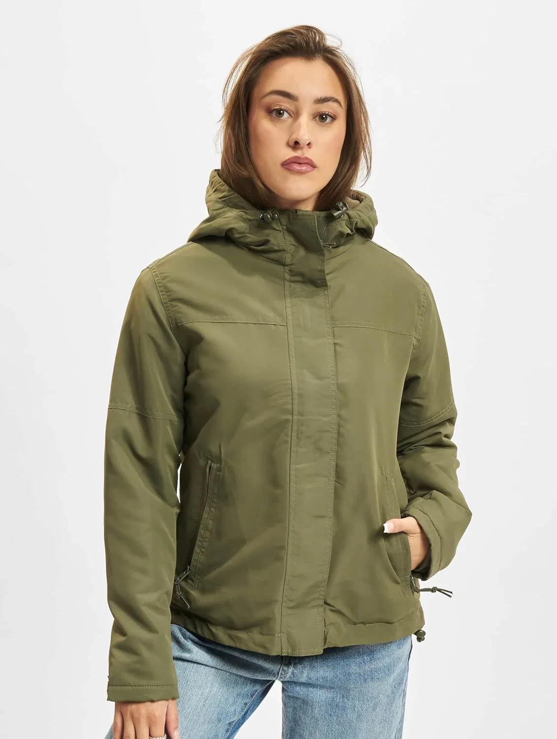 Куртка женская Brandit Woodland Camo, Olive — фото 2
