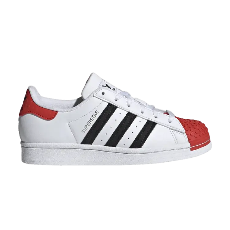 

Кроссовки adidas LEGO x Superstar J 'Cloud White Red', белый