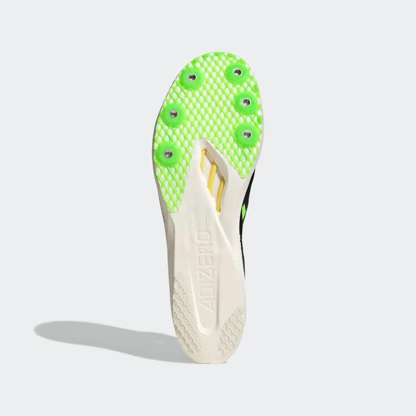 Кроссовки adidas Adizero Avanti для взрослых, унисекс, черный/зеленый/желтый — фото 3