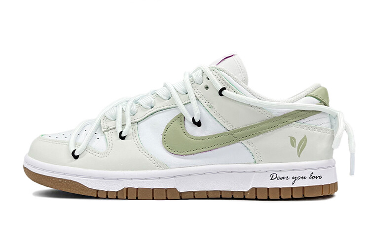 

Кроссовки Nike Dunk Skateboard Shoes Women's Low-Top White/Green