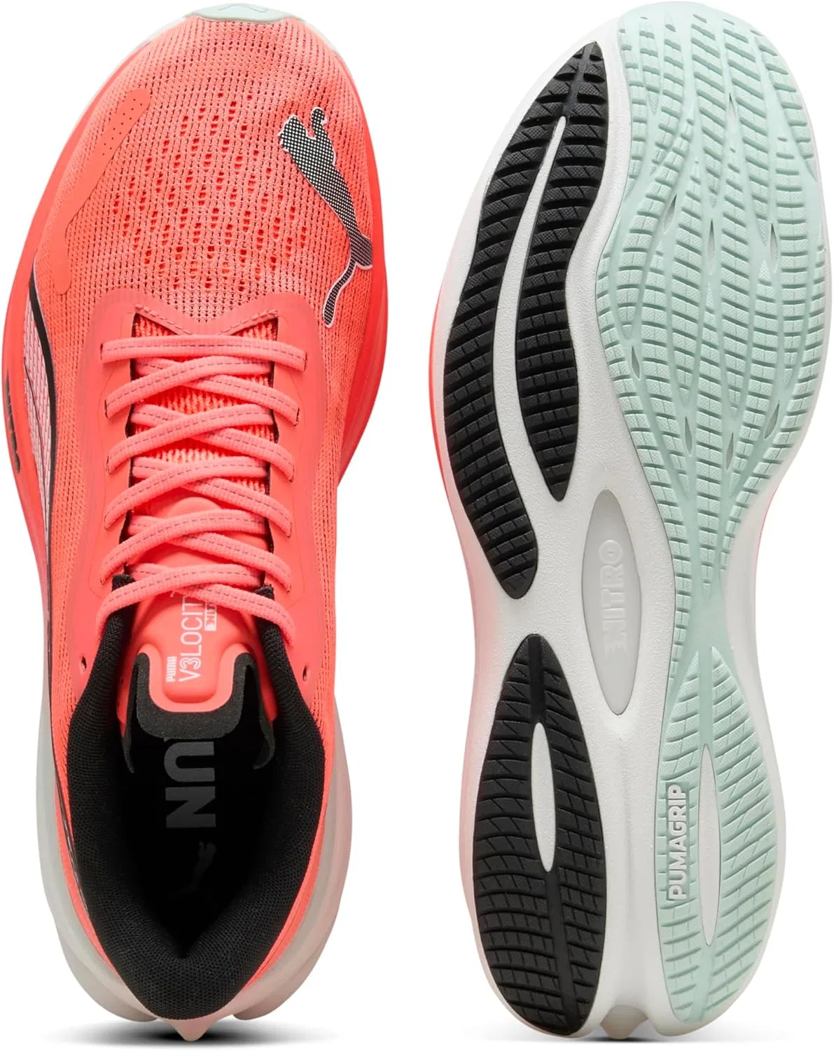 Женские кроссовки Puma Velocity Nitro 3, Glowing Red Puma Black Puma White — фото 4