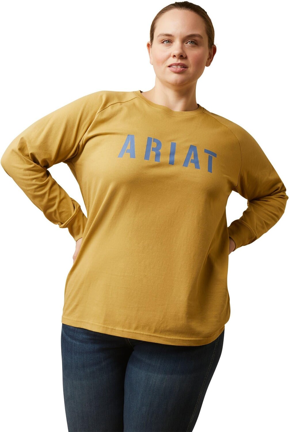 

Хлопковая футболка Rebar Strong Block Ariat, цвет Antelope