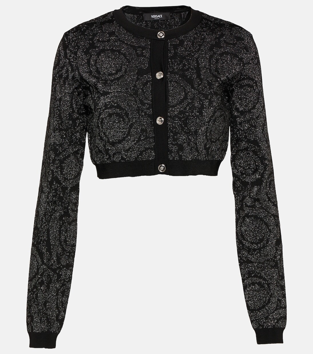 

Укороченный кардиган barocco Versace, черный