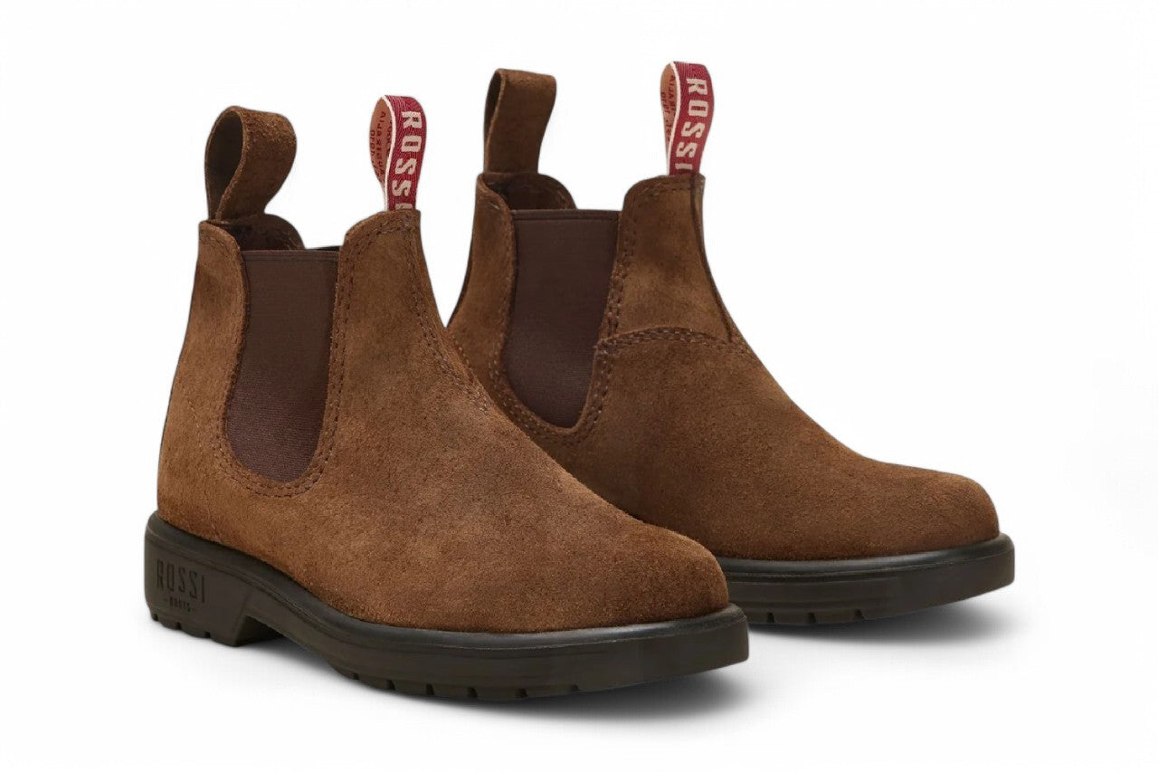 Rossi 303 Endura Chelsea ботинки в деревенском стиле из замши и кожи цвета rustic brown Rossi Boots — фото 3