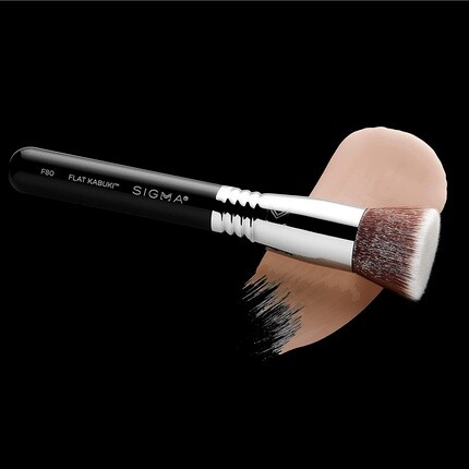 Sigma Flat Top Synthetic Kabuki Ss197/F80 Черная косметическая кисть, Sigma Beauty — фото 2