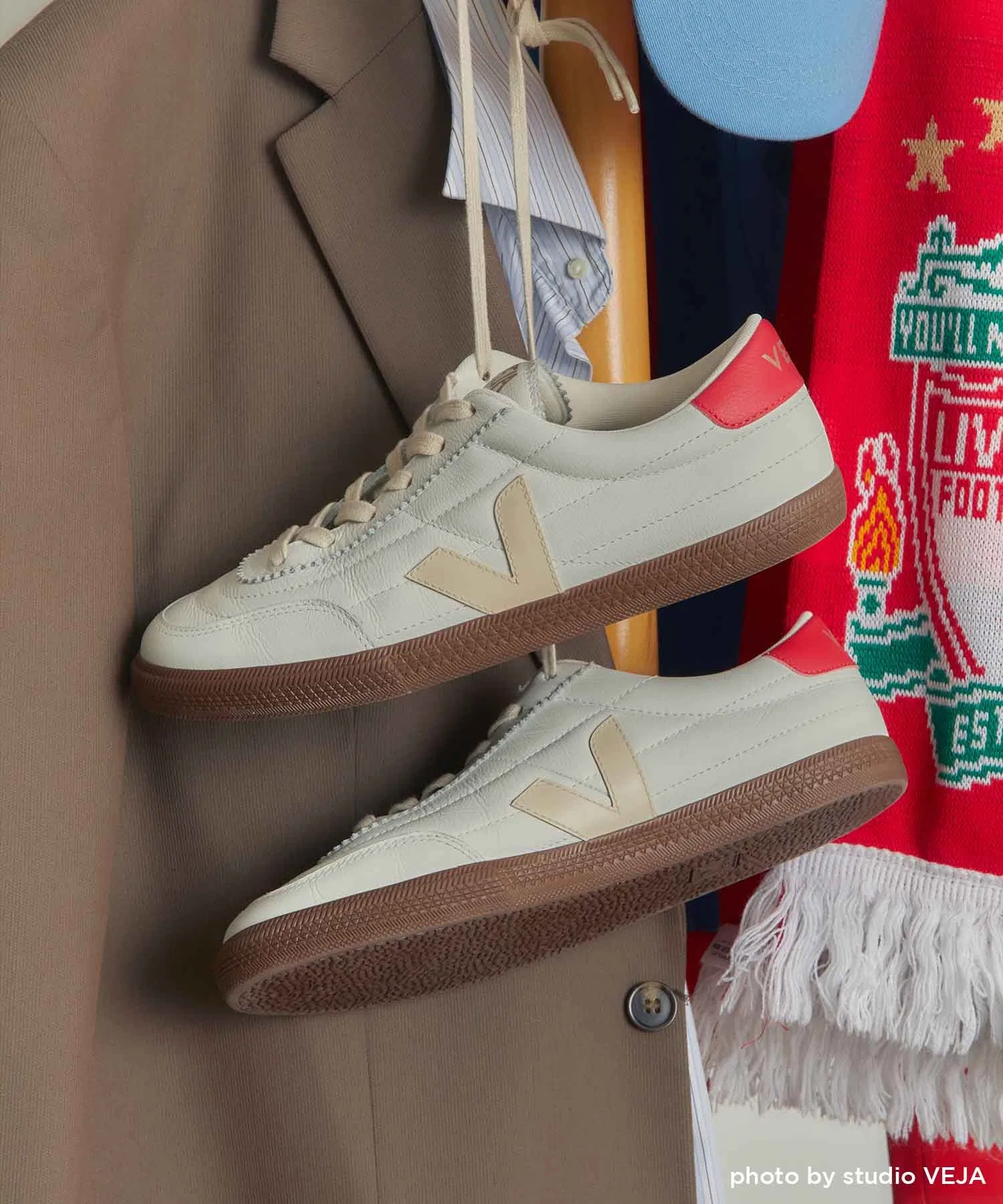 Унисекс кроссовки из органической кожи VEJA Panenka белые