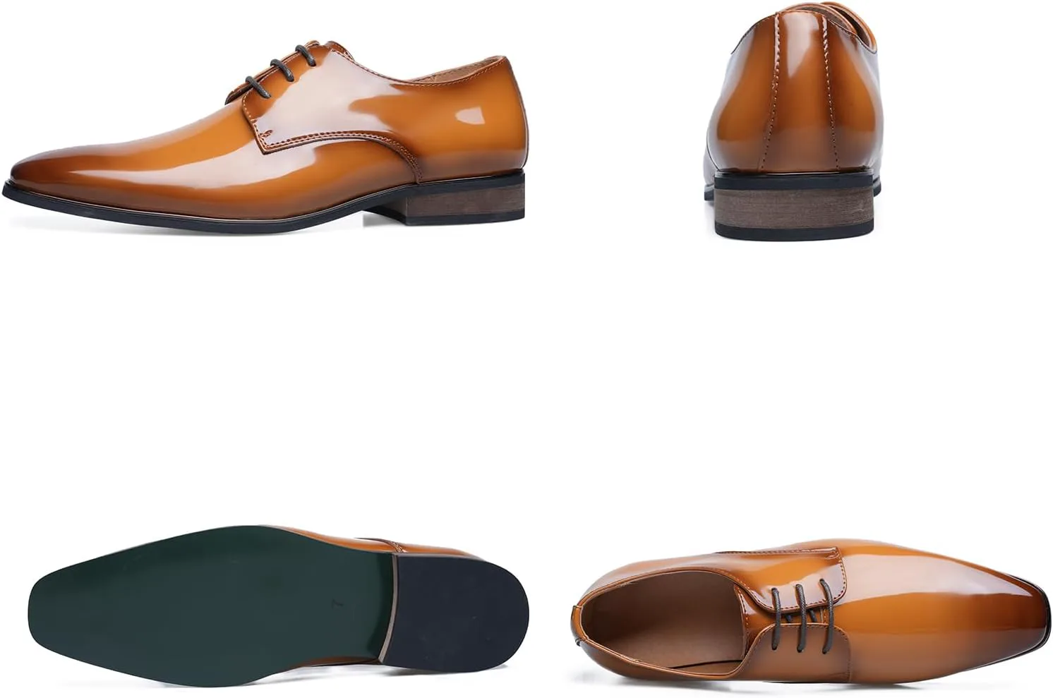 

Мужские оксфорды с квадратным носком, дерби, классические удобные туфли на шнуровке для деловых, официальных мероприятий, свадеб, вечеринок и смокинга SYNTHESIS, желтый