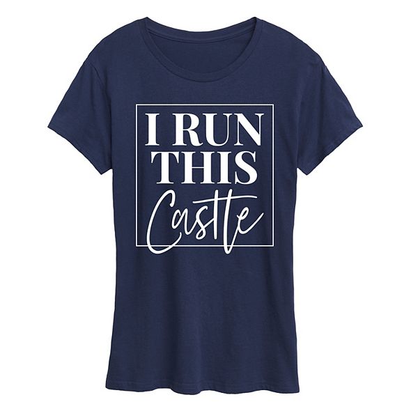 

Футболка с принтом Women's i run this castle Licensed Character, Navy, Синий, Футболка с принтом Women's i run this castle Licensed Character, Navy
