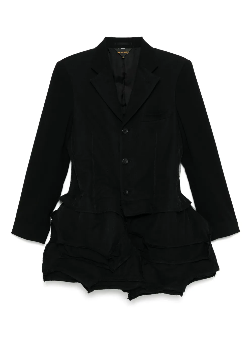 

Блейзер с асимметричным подолом COMME DES GARCONS, черный