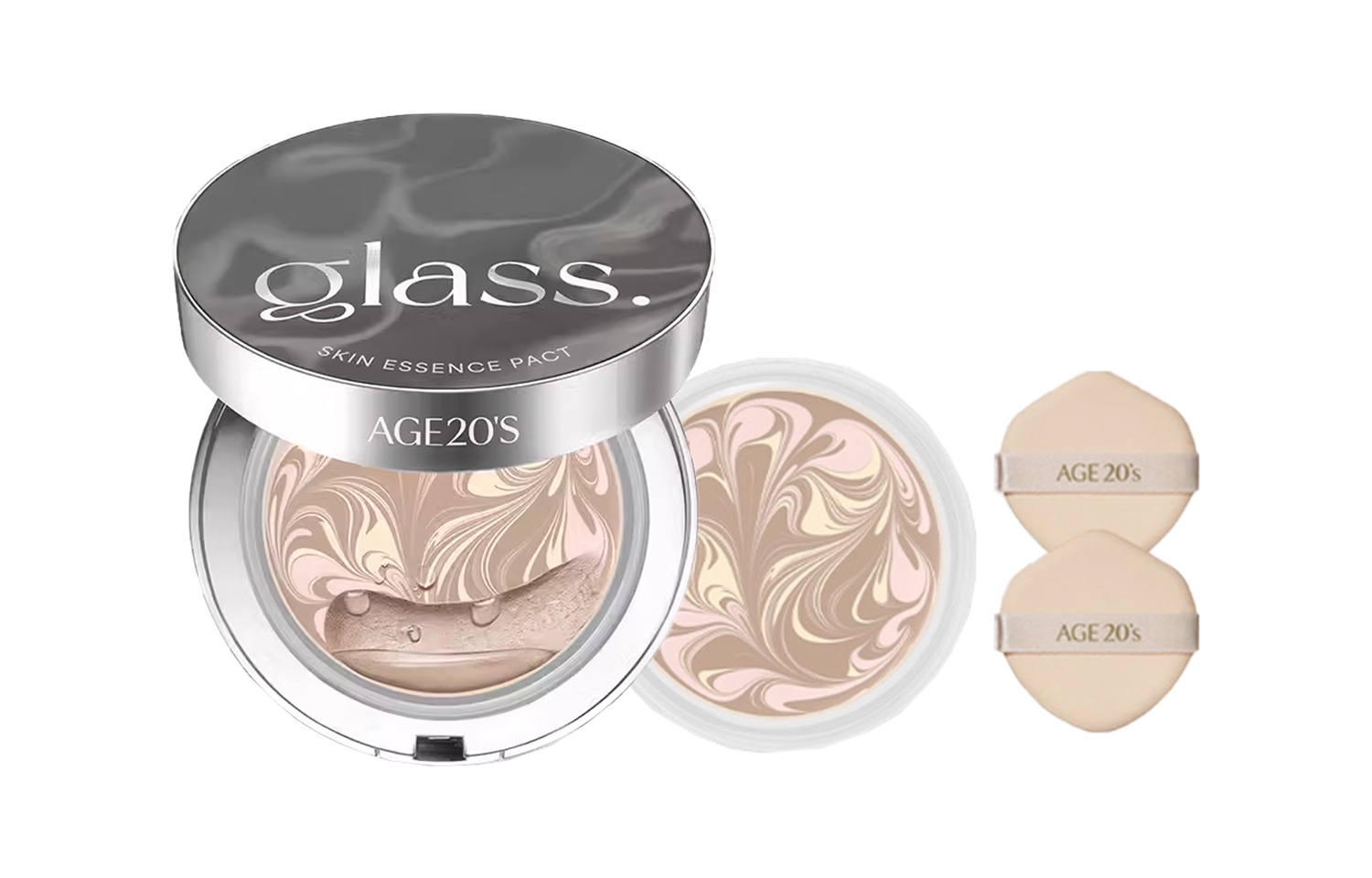 

Aekyung 20's Age AEKYUNG KERASYS Silver Glazed Serums Air Cushion Set увлажняющий тональный крем для выравнивания цвета лица 12.5г*2