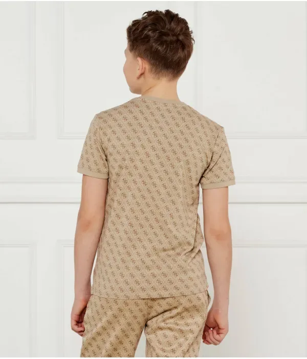 Футболка regular fit Guess Active, бежевый — фото 3