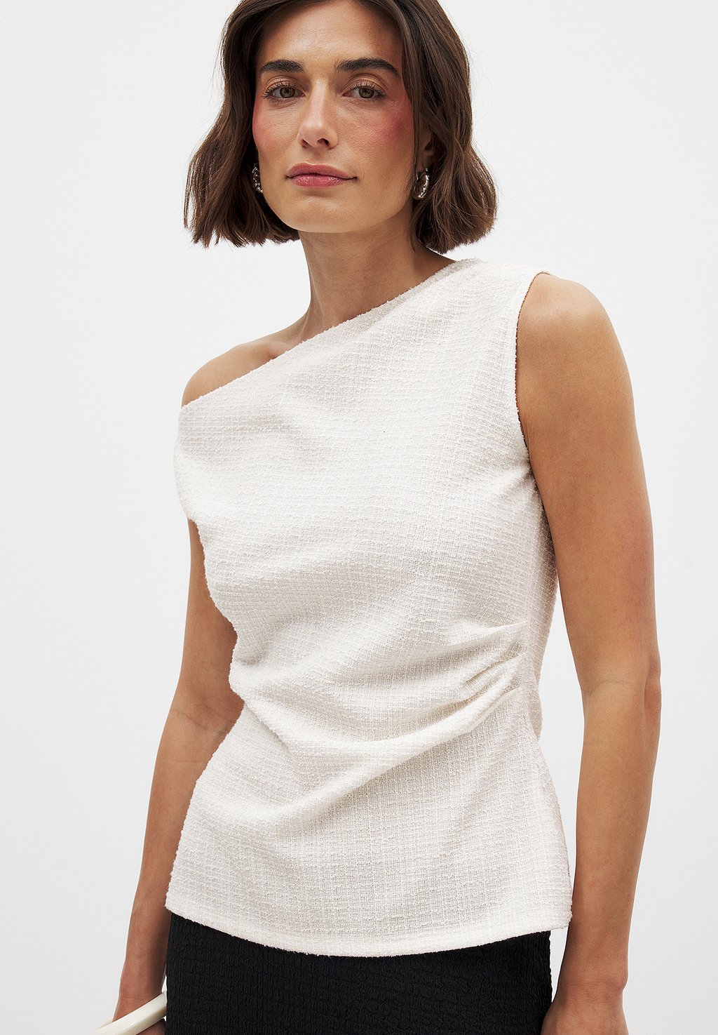 

Топ BOUCLÉ SLEEVELESS - Blouse NA-KD, белый