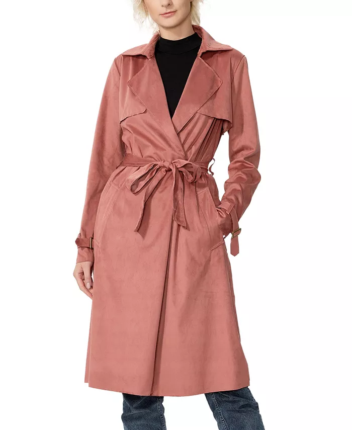 

Женское длинное пальто кими + кай из искусственной замши Kimi + Kai, оранжевый