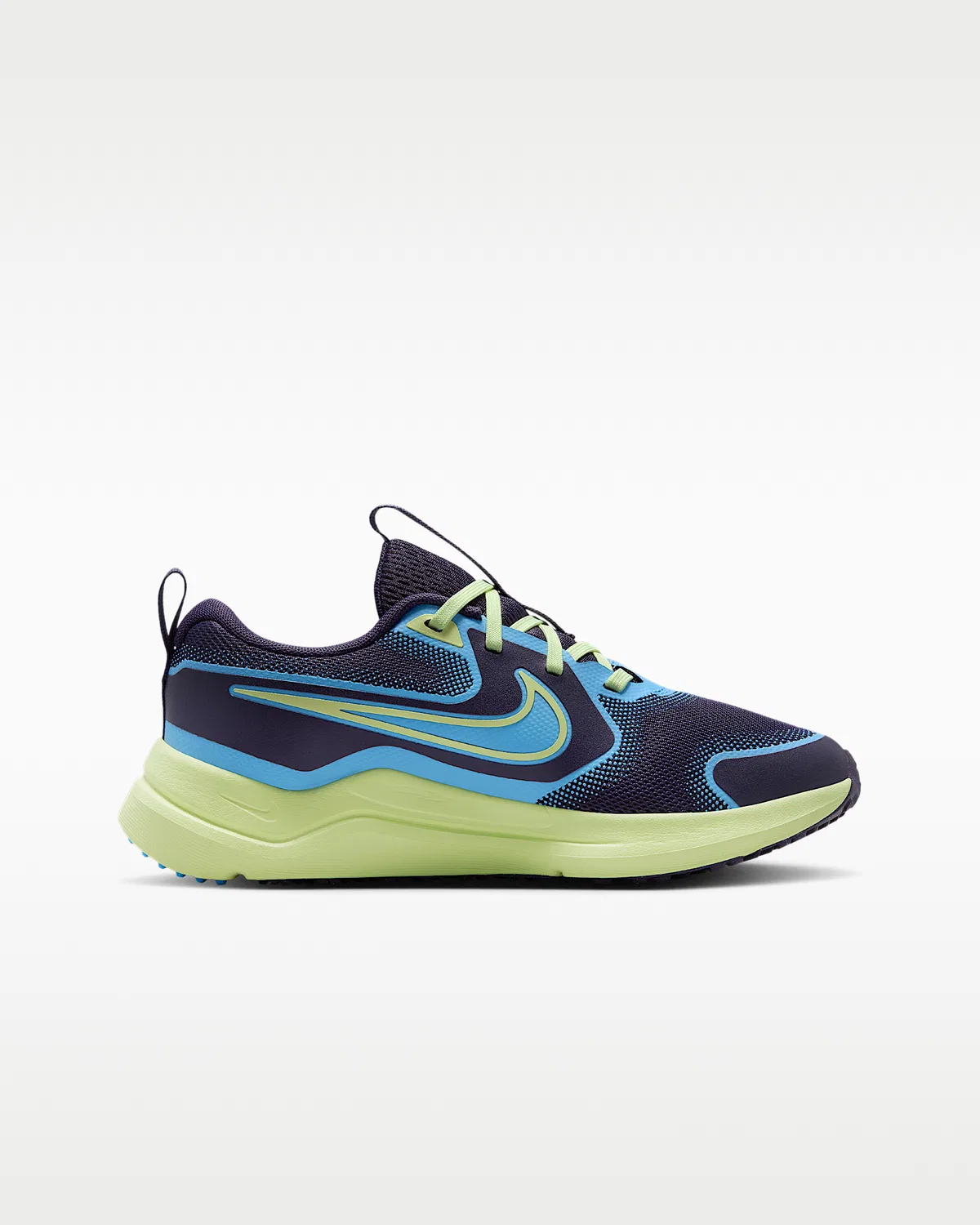 Детские кроссовки Nike Cosmic Runner, Dark Raisin/Light Liquid Lime/White/University Blue — фото 3