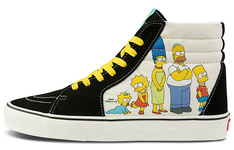 

Кроссовки Vans Sk8-Hi Simpsons Family Portrait, черный/белый/мультиколор