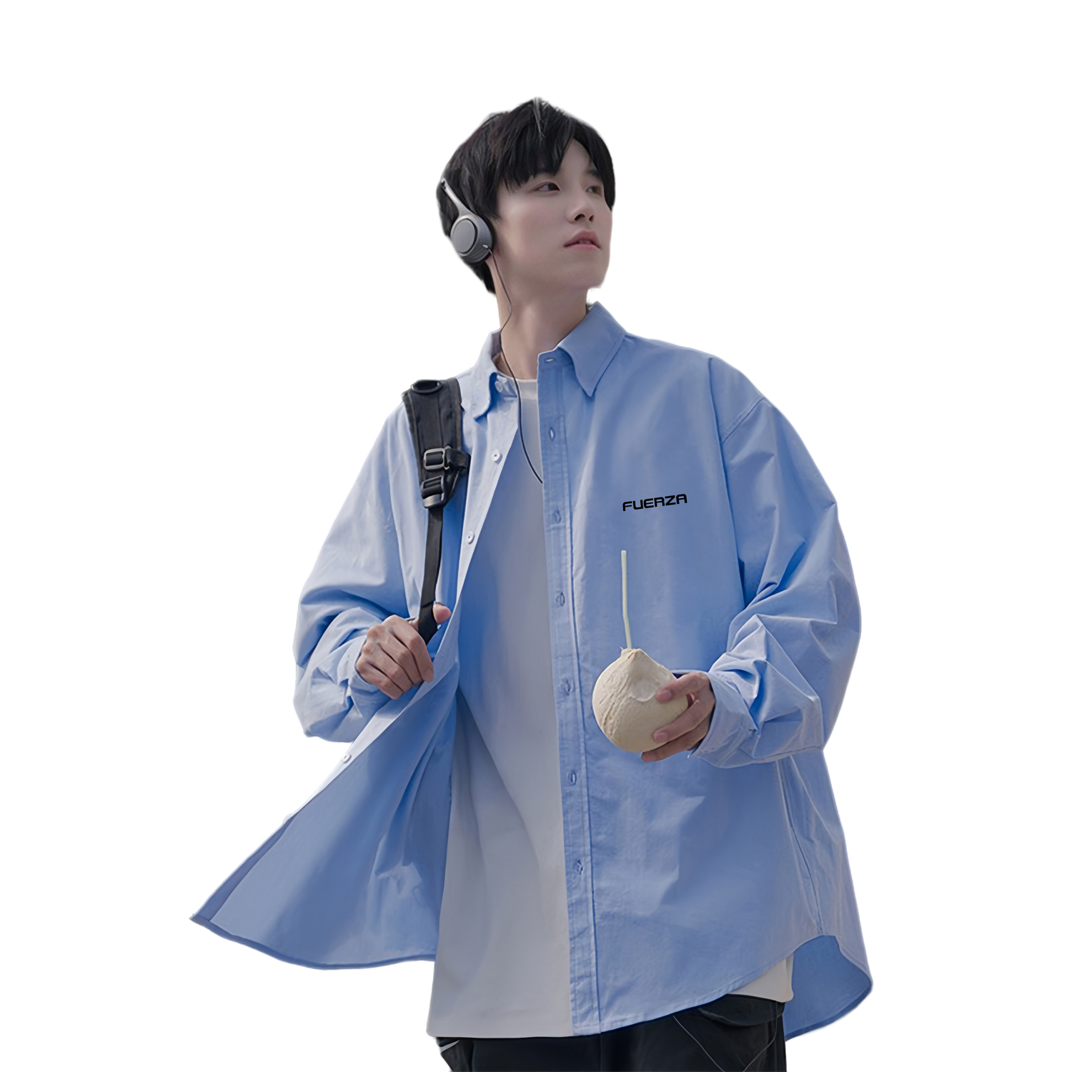 

Футболка унисекс FUERZA, черная с длинным рукавом