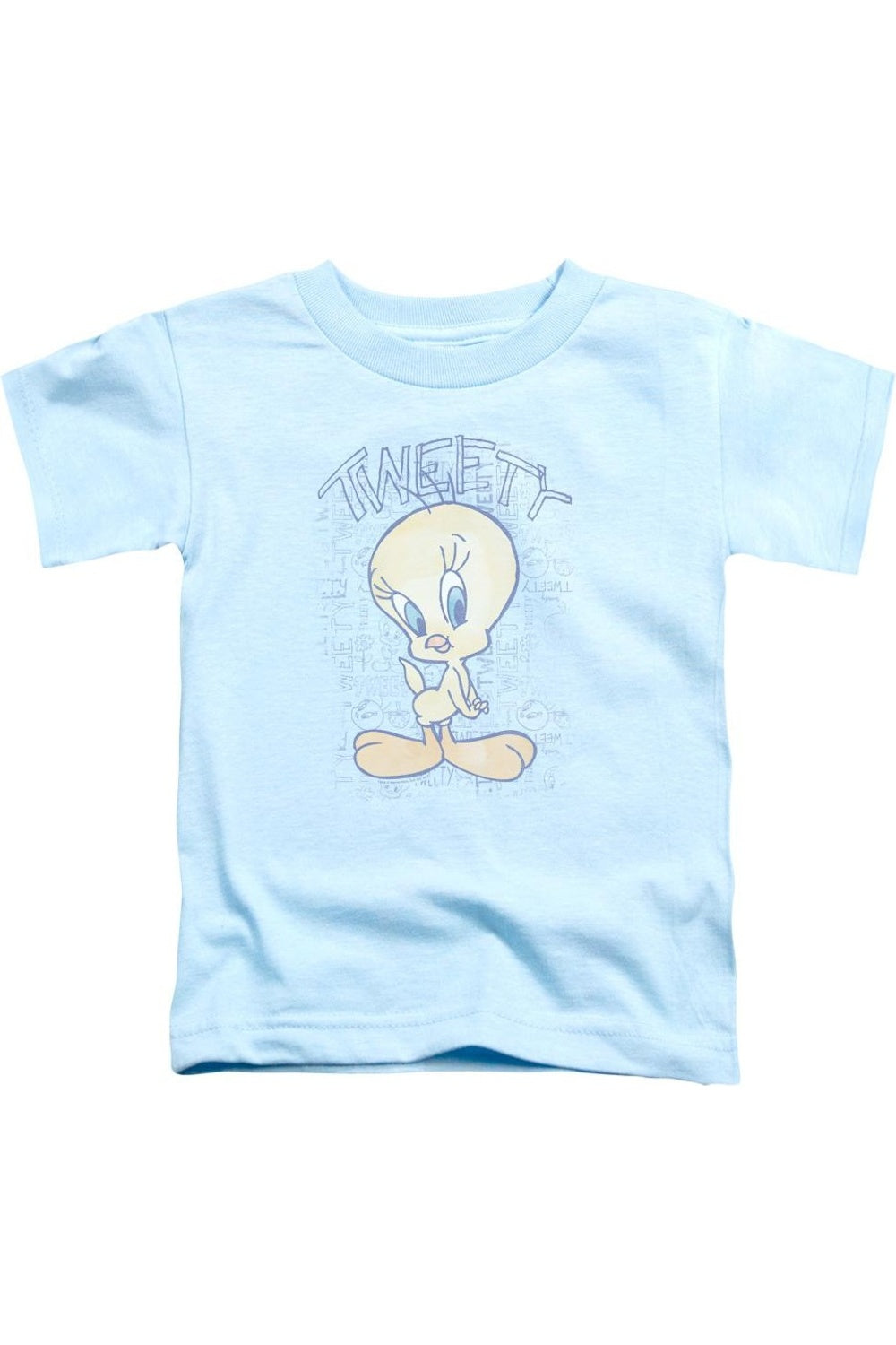 

Футболка с коротким рукавом для детей с принтом Tweety из Looney Tunes Gildan, светло-голубой