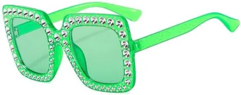 

Солнцезащитные очки большого размера с кристаллами, стразами, квадратной оправой и бриллиантами, ретро-стиль, сверкающие очки в крупной оправе, 2026 год MTZJH, C8