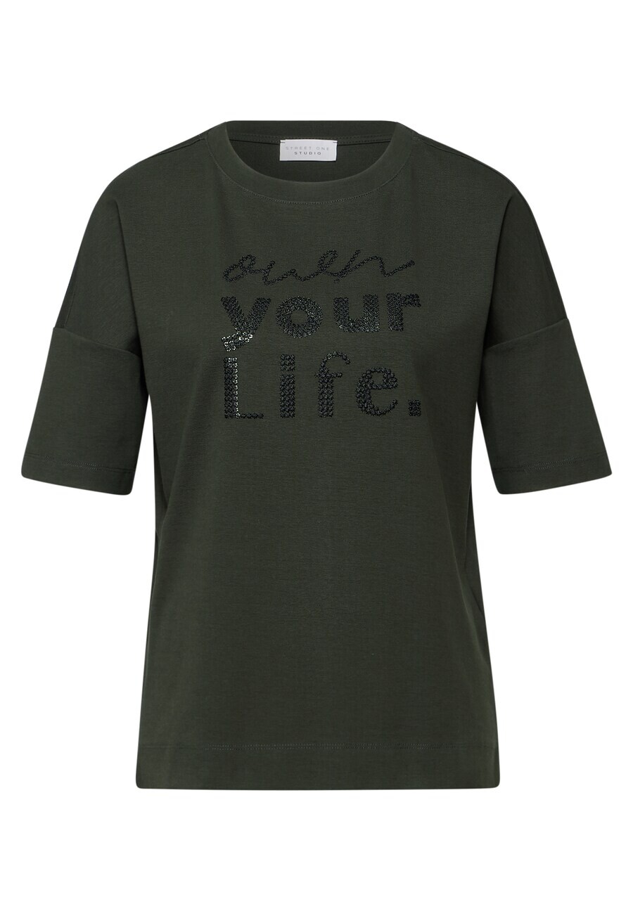 

Футболка Street One Studio Shirt, темно-зеленый