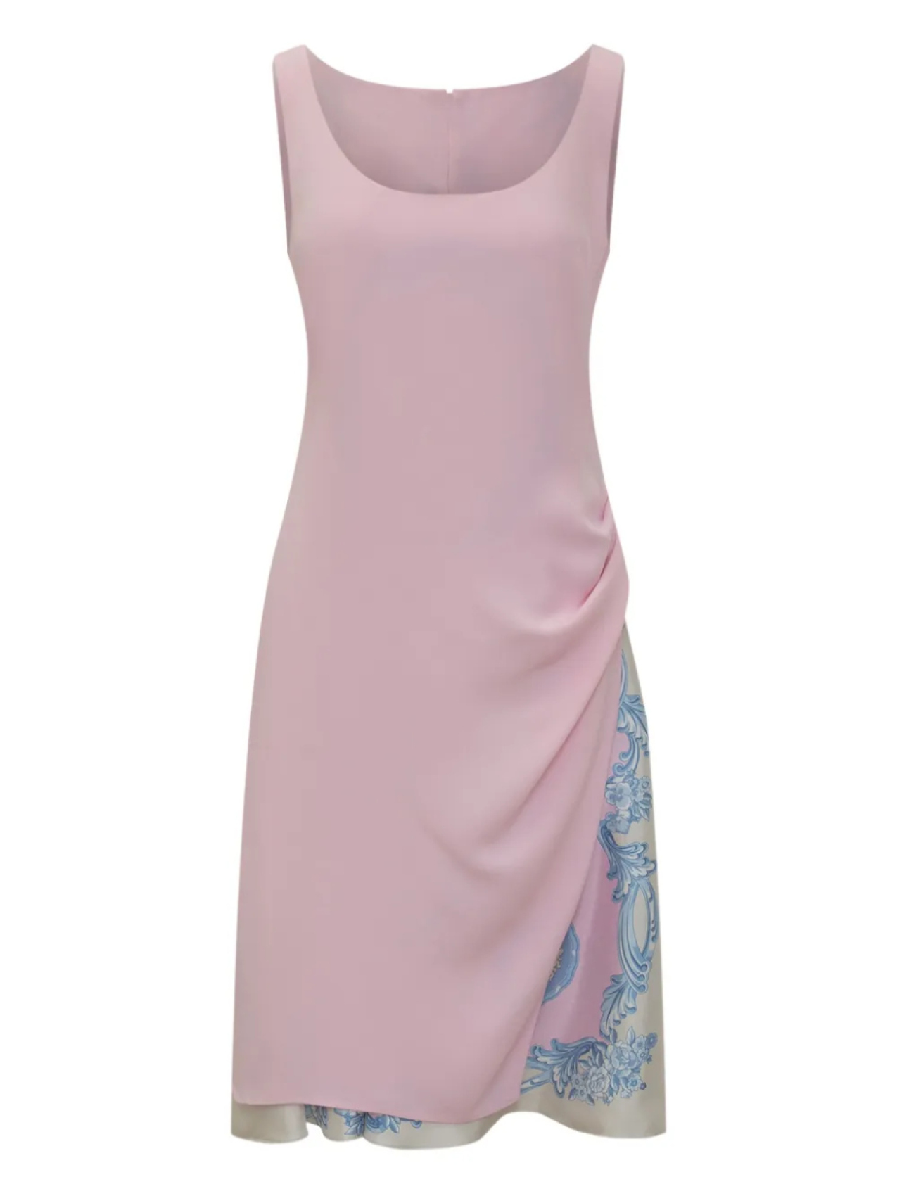 

Драпированное мини-платье Versace, розовый