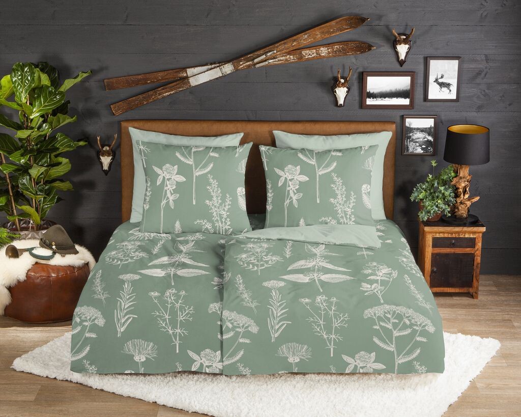 

Постельное белье Good Morning травы - 135x200 см - фланель/бобр Muller Textil