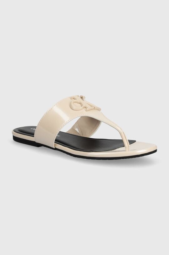 

Шлепанцы Flat Sandal Slide Toepost Mg Met Calvin Klein Jeans, бежевый