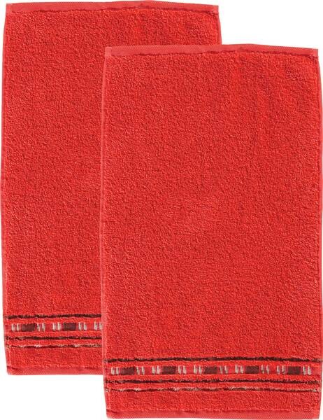 

Гостевое полотенце Erwin Müller 2er-Pack 201789, 30x1x50 см, красный