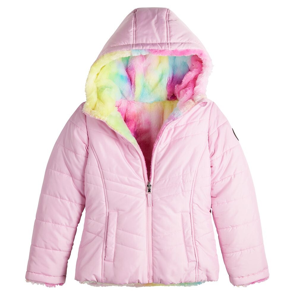 

Двусторонняя куртка-пуховик для девочек 4–18 лет madden Girl Madden Girl, цвет Rose