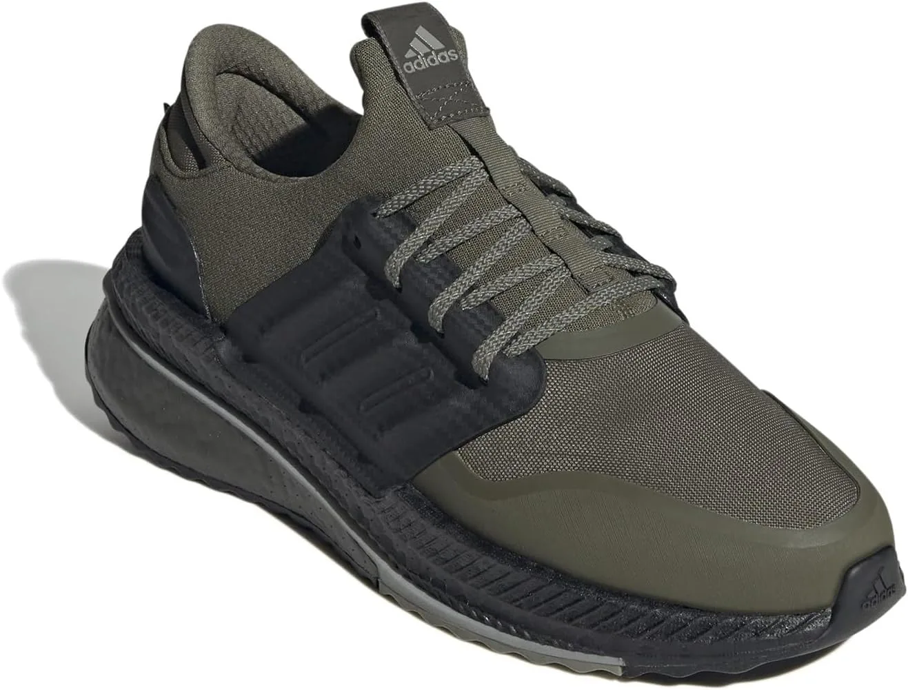 Кроссовки для бега Adidas Sportswear X_PLR Boost, унисекс, серебряный/оливковый — фото 4