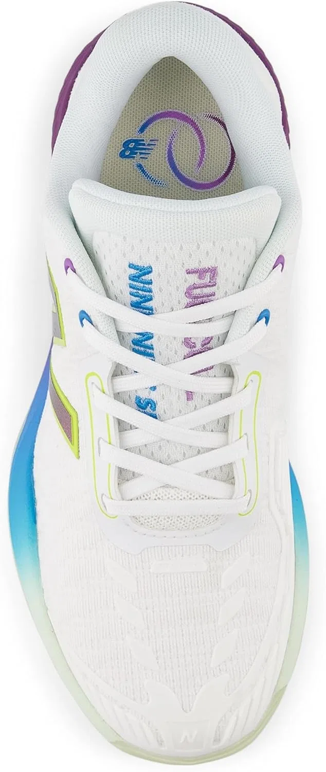 Кроссовки теннисные New Balance MC996, белый/пурпурный/голубой — фото 2