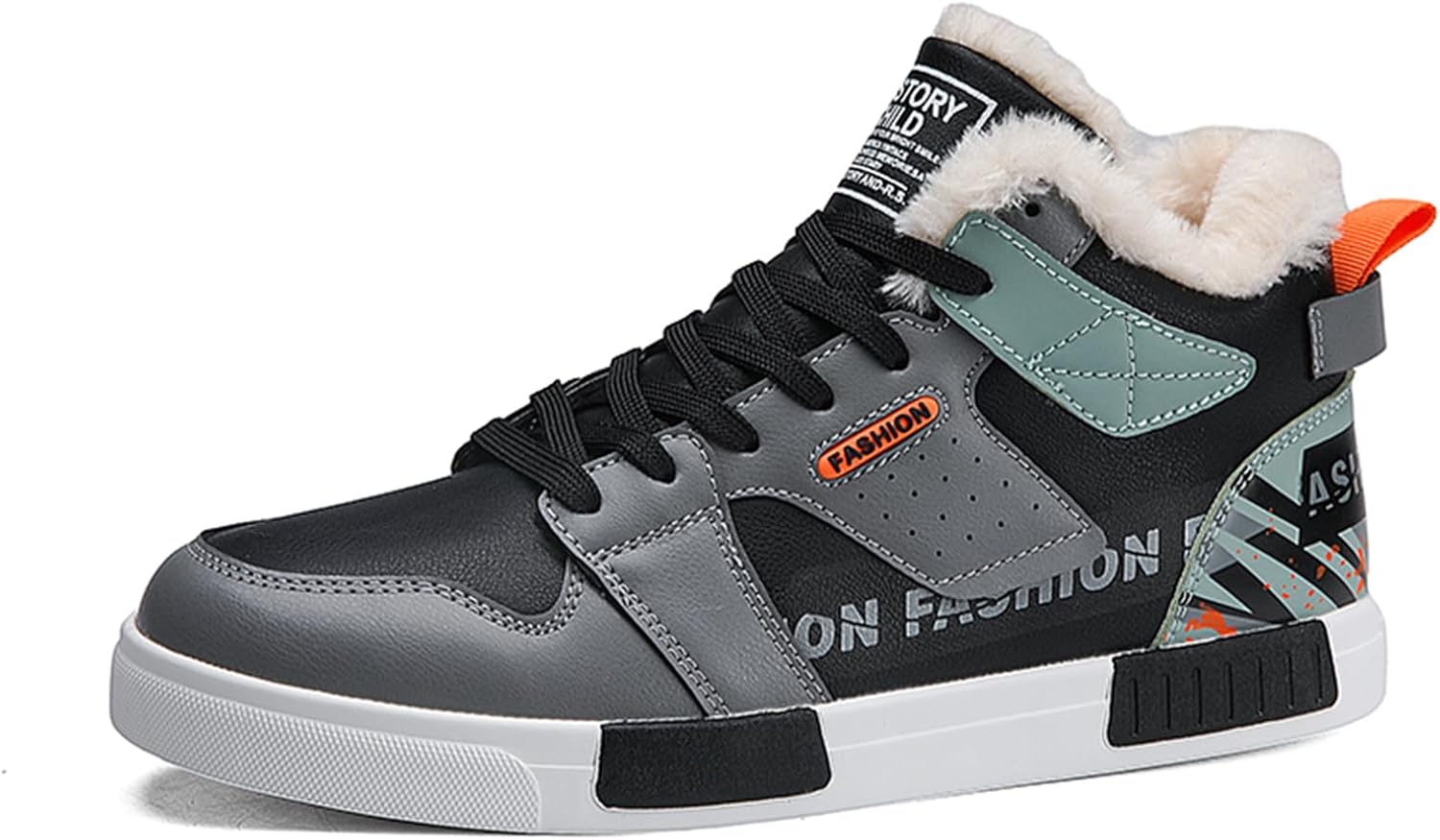 

Мужские модные кроссовки SPWAGYM, высокие скейт-обувь, стильные кроссовки для мужчин, повседневная обувь для ходьбы, черный/серый