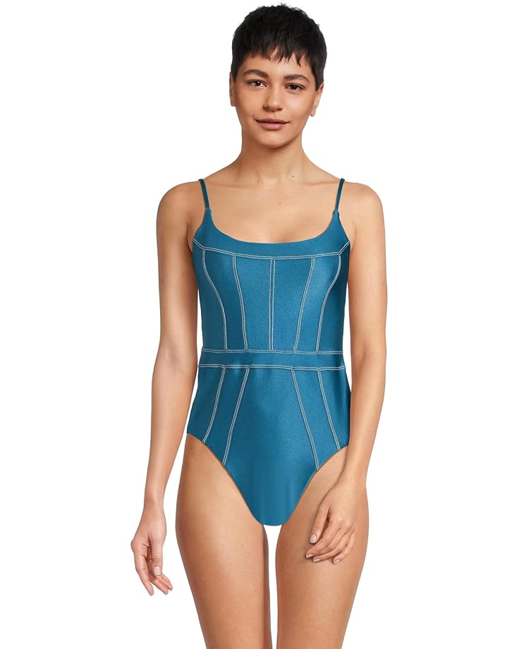 

Купальник BECCA Color Sheen Makenna Corest One Piece, цвет Lagoon